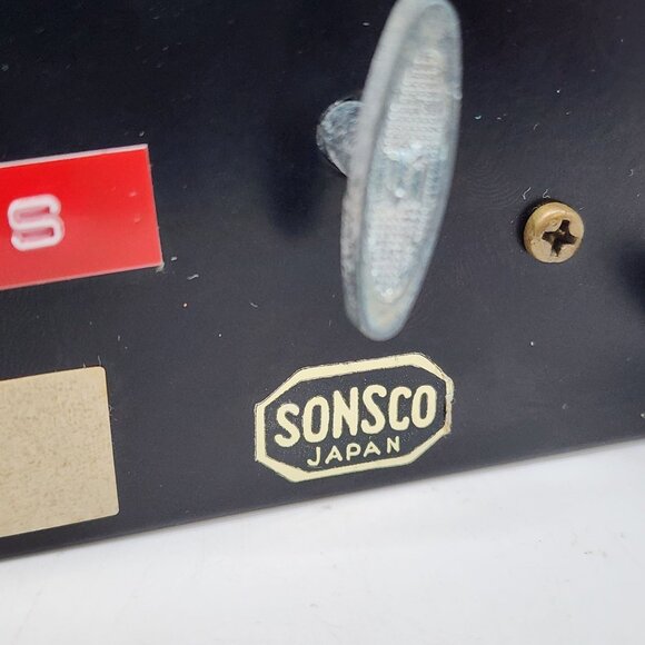 Vintage Sonsco Japan Red & Gold Musical Jewelry Box With Gem Accent Regency - Picture 3 of 16